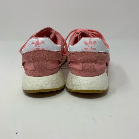 Adidas Womens Pink sneakers shoes lace up low top Sz 5.5 H0 - Picture 3 of 7